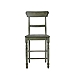 Forest Green Ladder Back Counter Stools, Set of 2