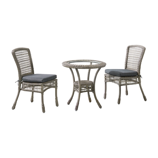 Gray Wicker 3pc. Outdoor Bistro Set Kirklands Home