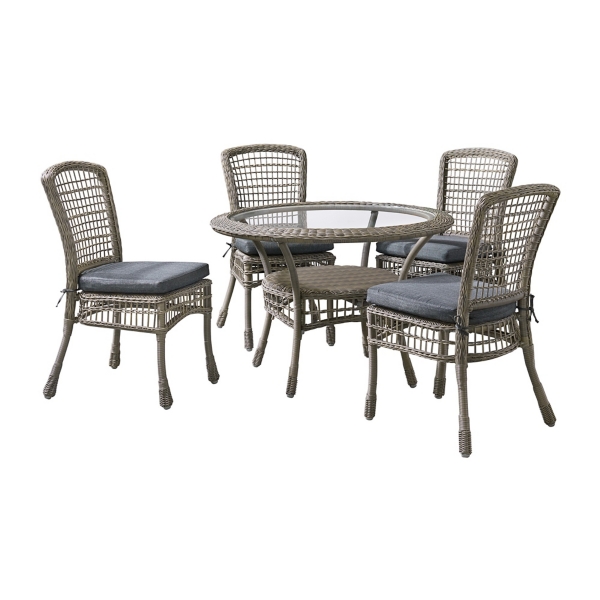 Gray Wicker 5pc. Outdoor Bistro Set Kirklands Home