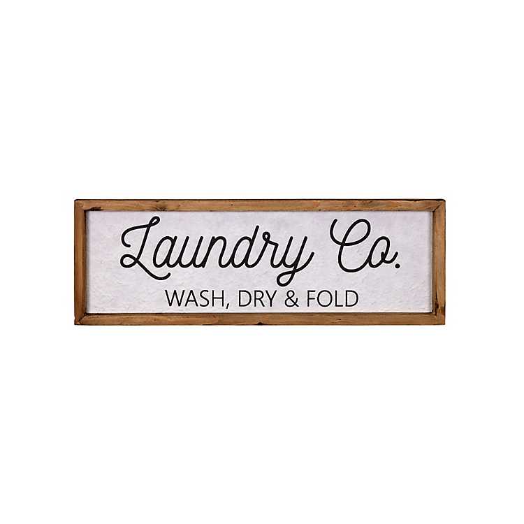 Laundry Co. Framed Wall Plaque | Kirklands Home