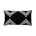 Black and White Aztec Outdoor Lumbar Pillow