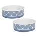 Blue 2-pc. Paw Trellis Ceramic Bowls, 6 in.