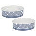 Blue 2-pc. Paw Trellis Ceramic Bowls, 7.5 in.