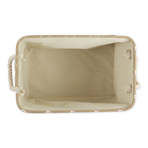 Taupe Paw Trellis Rectangle Basket, 17.5 in.