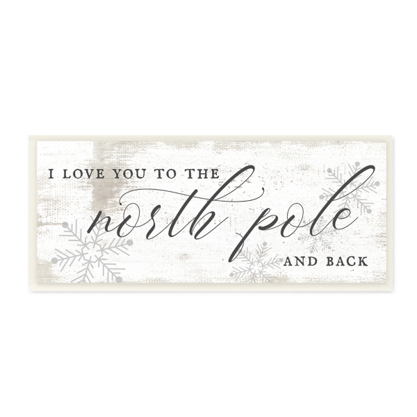 Love You to the North Pole Wood Wall Plaque | Kirklands Home