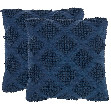 Navy knit pillow new arrivals