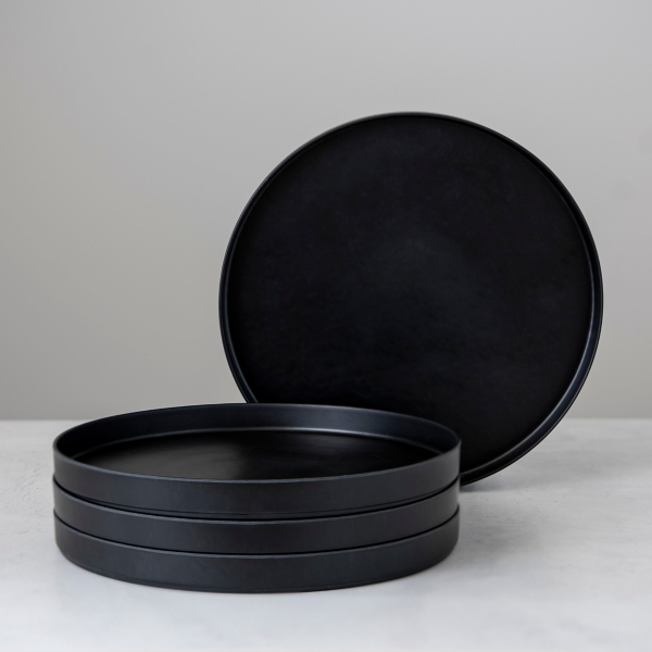 Black Bammel Dinner Plates, Set of 4 Kirklands Home