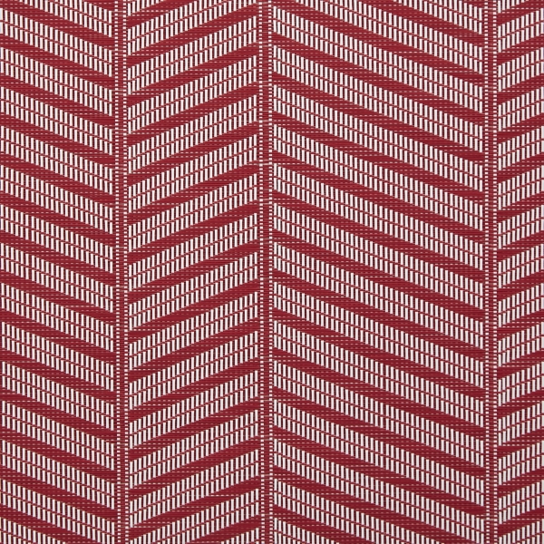 Red Textured Twill Weave Placemats, Set of 6