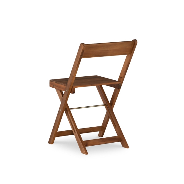 Brown Acacia Wood 3-pc. Bistro Set