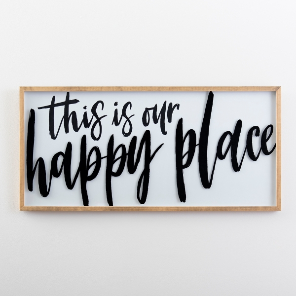 This is Our Happy Place Framed Wall Plaque Kirklands Home