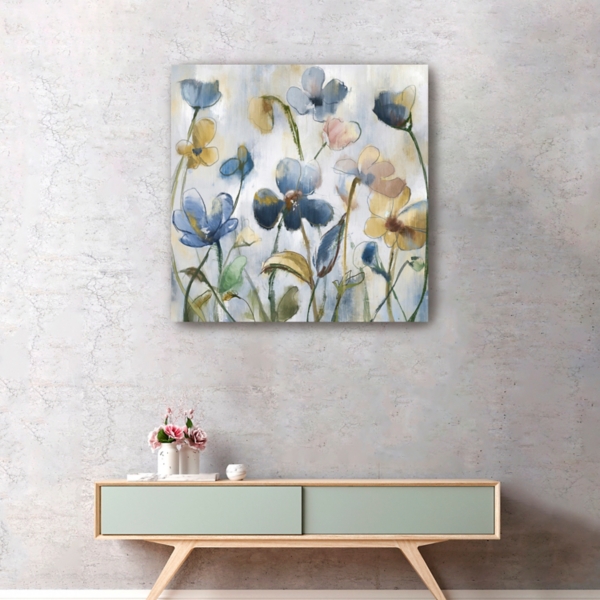 Dreamy Curled Florals Canvas Art Print | Kirklands Home