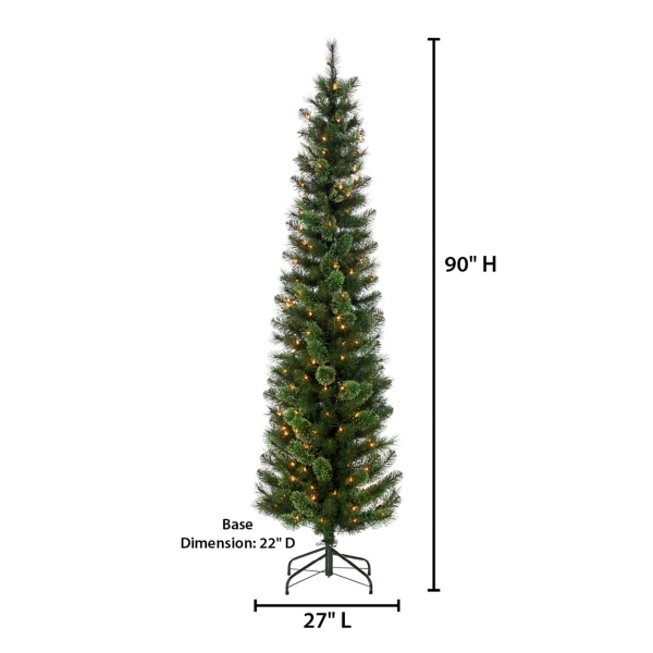 7.5 ft. Pre-Lit Cashmere Pine Christmas Tree