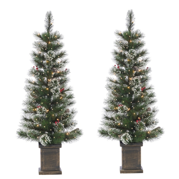 PreLit Loveland Spruce Christmas Trees, Set of 2 Kirklands Home