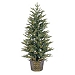 4.5 ft. Lit Potted Easter Pine Christmas Tree