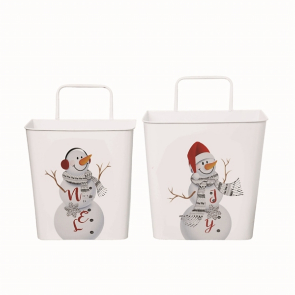 Christmas Snowman 2pc. Hanging Basket Set Kirklands Home