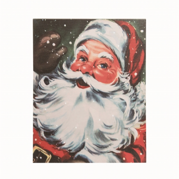PreLit Jolly Santa Wall Art Kirklands Home