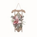 Snow Dusted Poinsettia Sleigh Wall Plaque