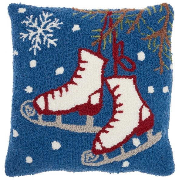 Snowflake Blue Pillow Christmas Pillows Blue Christmas Pillow Couch  Holidays Pillows Holiday Pillow Xmas Pillows Snowflakes Pillow 