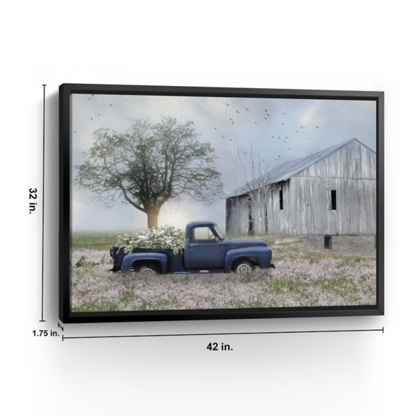 I Must Have Flowers Framed Giclee Canvas Art Print