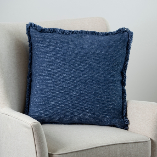 Indigo Kaia Textured Fringe Pillow Kirklands Home