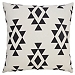 Black Southwestern Geometric Outdoor Pillow