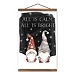 Calm and Bright Christmas Gnomes Hanging Art Print