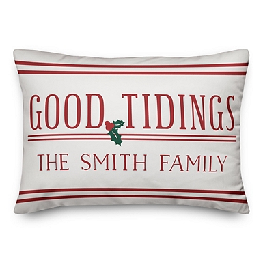 Tidings Christmas Decorative Pillows