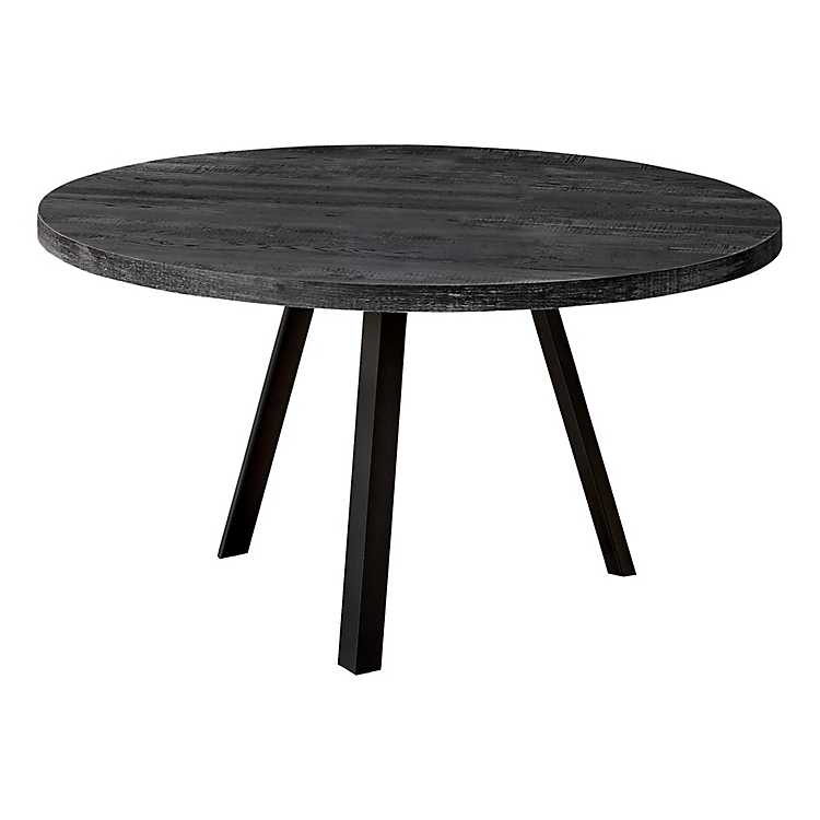 Black Wood Round Coffee Table With, Kirklands Black Coffee Table