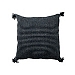 Black Woven Tassels Outdoor Pillow