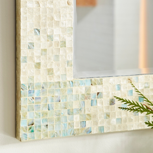Mother of Pearl Mosaic Wall Mirror