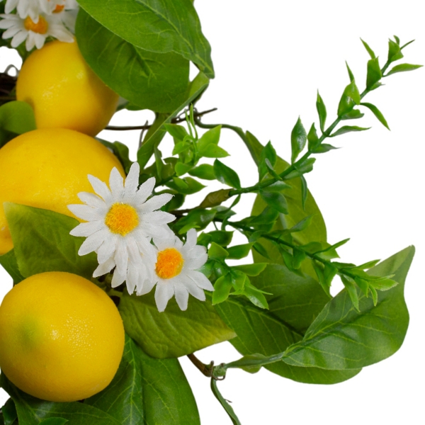 Fresh Daisies and Lemons Wreath