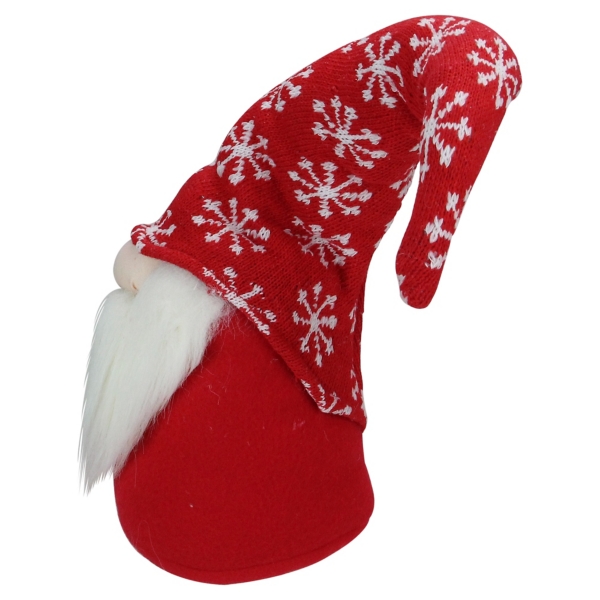 Red and White Snowflake Christmas Gnome