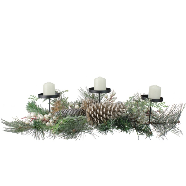 Needle Pine and Berries Centerpiece