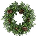 Boxwood Pinecone Christmas Wreath