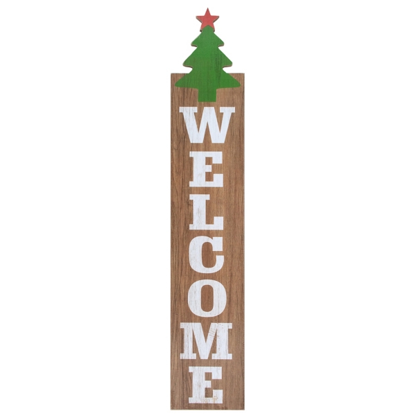 Green Welcome Christmas Tree Wall Decoration