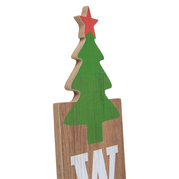 Green Welcome Christmas Tree Wall Decoration