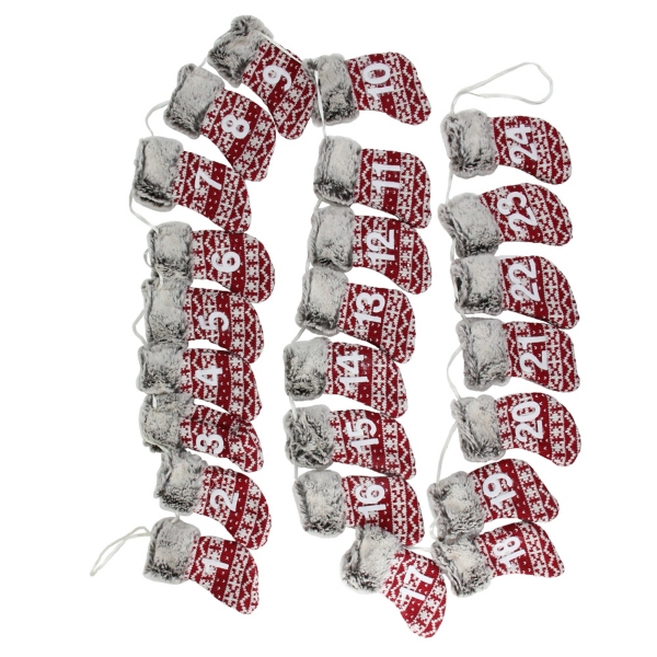 Stocking Countdown Christmas Garland