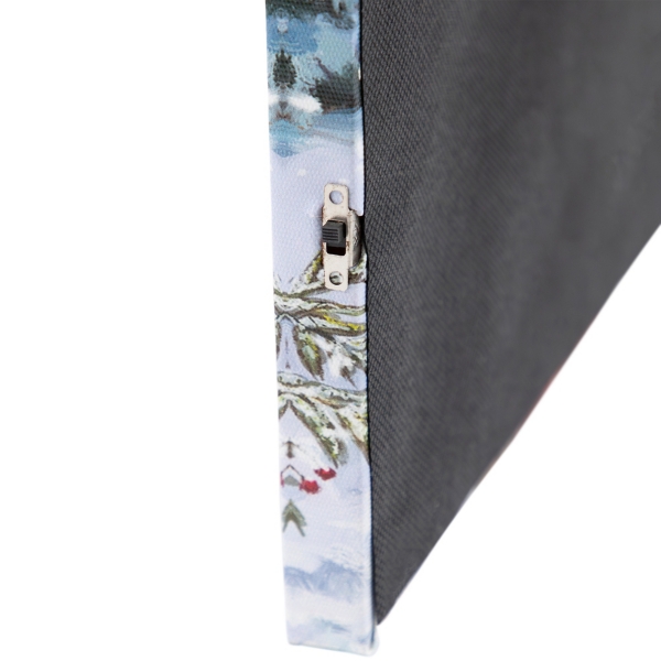 Santa Waving LED Canvas Art Print