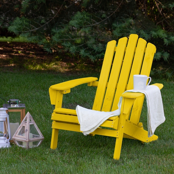 Yellow best sale adirondack chairs