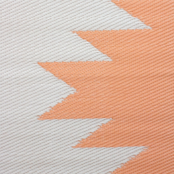 Orange Geometric Outdoor Area Rug, 4x6