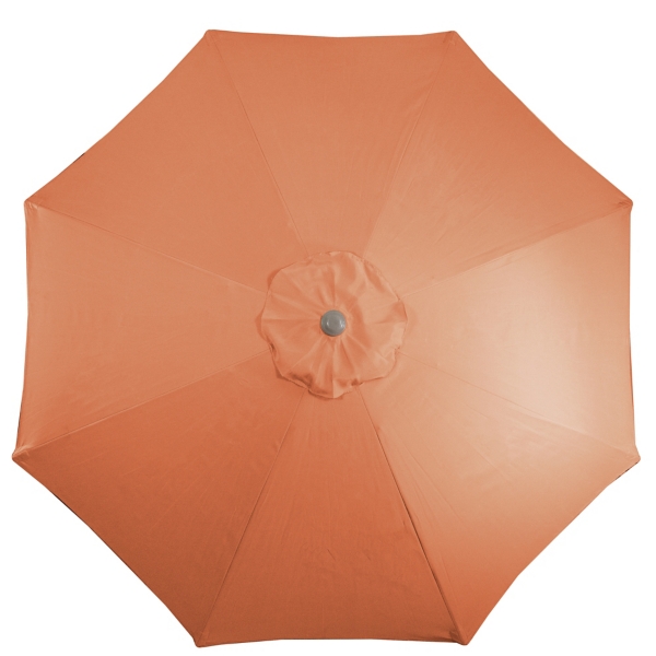 Orange Tilt Hand Crank Outdoor Umbrella