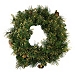 Gold Tipped Dark Green Pinecone Wreath