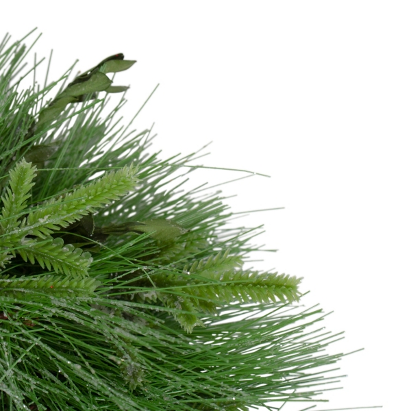 Swirled Green Glitter Grass Mini Wreath