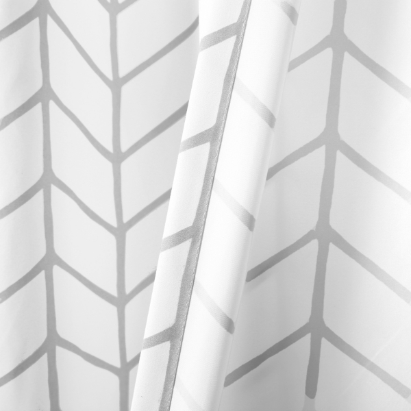 Gray Chevron 2-pc. Curtain Panel Set, 84 in.