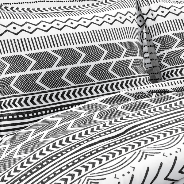 Black White Geometric King 5-pc. Comforter Set