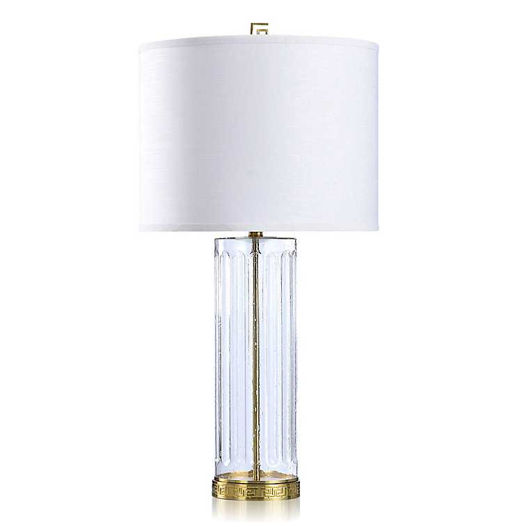 Seeded Glass Gold Base Table Lamp 34, Seeded Glass Table Lamp Kirkland