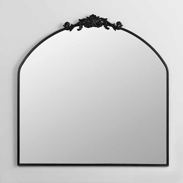 Black Metal Ornate Arch Mirror Kirklands Home