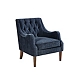 Navy Button Tufted Accent Chair