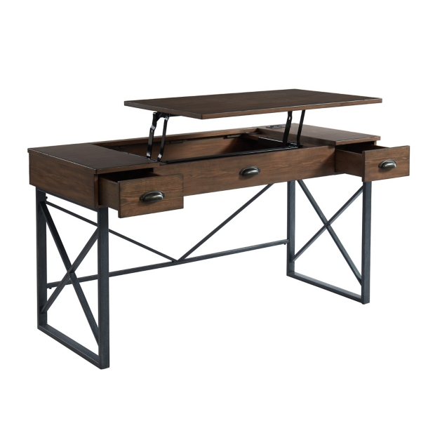 Rustic Oak Wood LiftTop Desk Kirklands Home