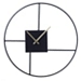 Black Metal Open Back Abstract Wall Clock